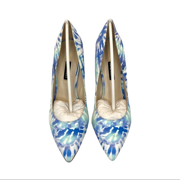 NINE WEST | Tatiana Blue Tie Dye Stiletto Dress Pumps - Picture 9 of 10